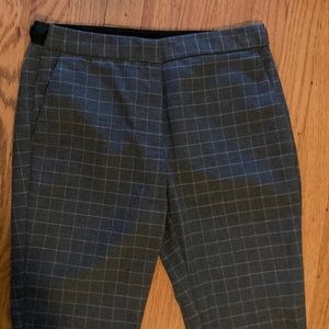 Zara Checkered Trousers in Grey